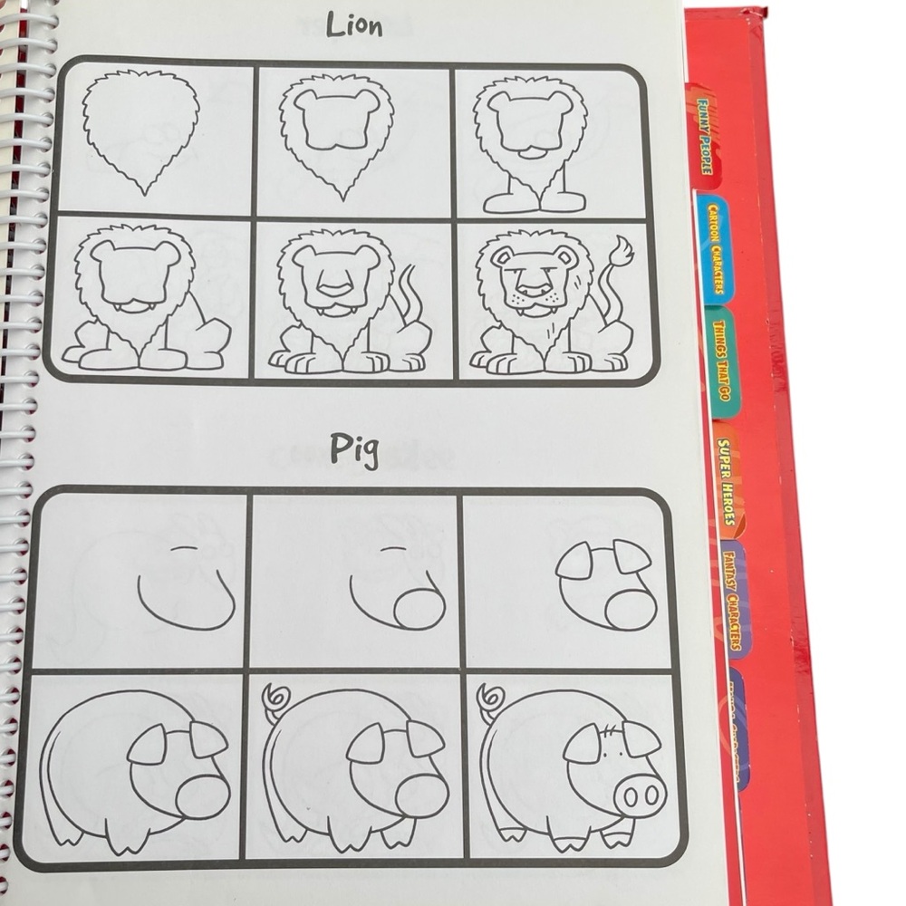 Top That Kids 501 Things to Draw Easy Step By Step Instructions Hardcover Coil - Picture 4 of 12